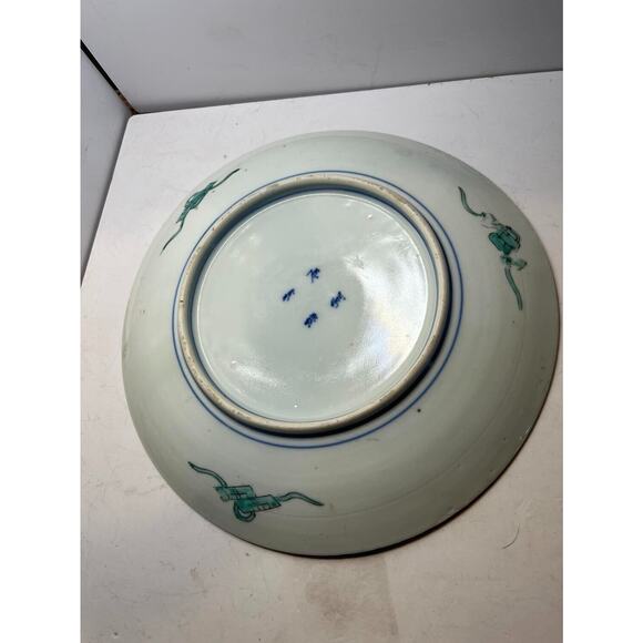 ANTIQUE PORCELAIN DISH - FUKI CHOSHUN MARK - MEIJI PERIOD (1868 - 1912) Japanese - Picture 2 of 3